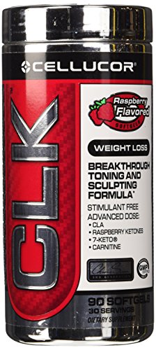0632964302809 - CELLUCOR CLK STIMULANT FREE WEIGHT LOSS SUPPLEMENT, 90 SOFTGELS, RASPBERRY FLAVORED
