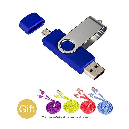 6335633667837 - GENERIC 16GB USB OTG (ON THE GO) FLASH DRIVE DUAL TRANSFORMS MEMORY USB STICK 2.0 INTO MICRO USB FOR ANDROID SMARTPHONE AND TABLET DARK BLUE