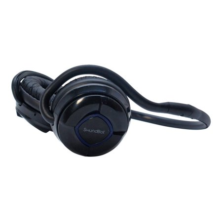 0633726326200 - SOUNDBOT® SB240 SAPPHIRE BLUE/BLACK BLUETOOTH HEADSET FOR MUSIC STREAMING & HANDSFREE CALLING FOR 20 HOURS OF TALK TIME, 400 HOURS OF STANDBY TIME W/ MICROUSB CHARGING PORT & CABLE INCLUDED, BLUE