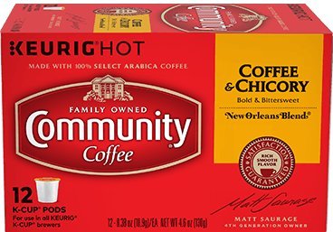 0633726528673 - COMMUNITY COFFEE NEW ORLEANS BLEND COFFEE & CHICORY SINGLE-SERVE K-CUPS, 12 COUNT