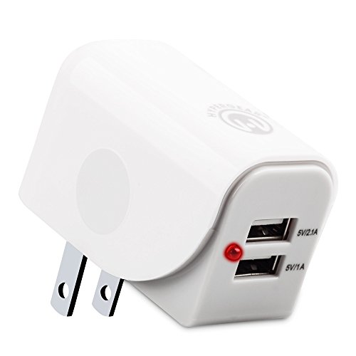 0633755135972 - HYPERGEAR TRAVEL WALL CHARGER DUAL USB PORT UNIVERSAL 3.1 AC POWER ADAPTER (WHITE)