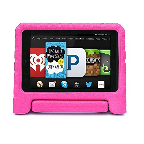 0633841641806 - FIRE HD 6 INCH 2014 CASE - COOCASE TM KIDBOX SERIES KIDS LIGHT WEIGHT SHOCK PROOF EVA PROTECTIVE CASE WITH COMFORT GRIP CARRYING HANDLE FOR FIRE HD 6 INCH TABLET COVER PINK