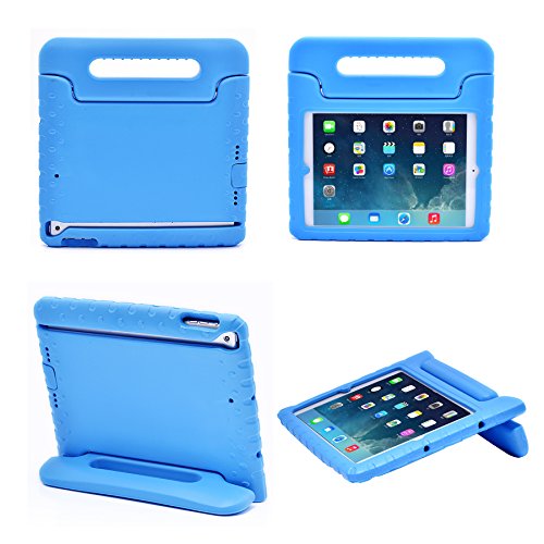 0633841647129 - APPLE IPAD AIR/IPAD 5 CASE - BOLETE KIDS SHOCK PROOF CONVERTIBLE HANDLE LIGHT WEIGHT SUPER PROTECTION CONVERTABLE STAND COVER CASE FOR APPLE IPAD AIR/IPAD 5 TABLET (BLUE)