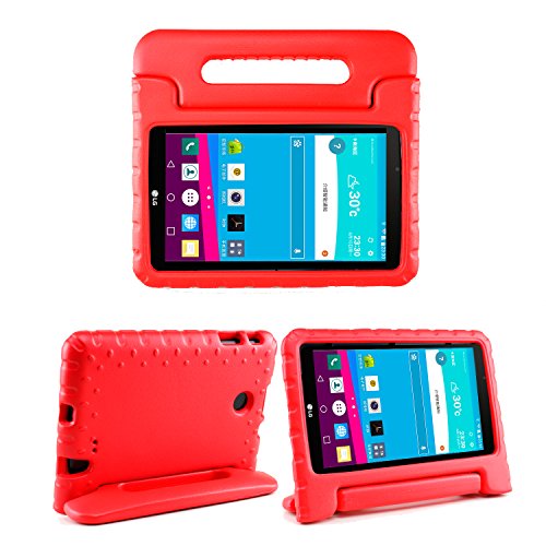 0633841648324 - BOLETE CASE FOR LG G PAD F/II 8.0 - KIDS FRIENDLY ULTRA LIGHT WEIGHT SHOCK PROOF SUPER PROTECTIVE COVER HANDLE STAND CASE FOR LG G PAD 4G LTE AT&T V495/G PAD F/II 8.0 V498 8-INCH TABLET , RED