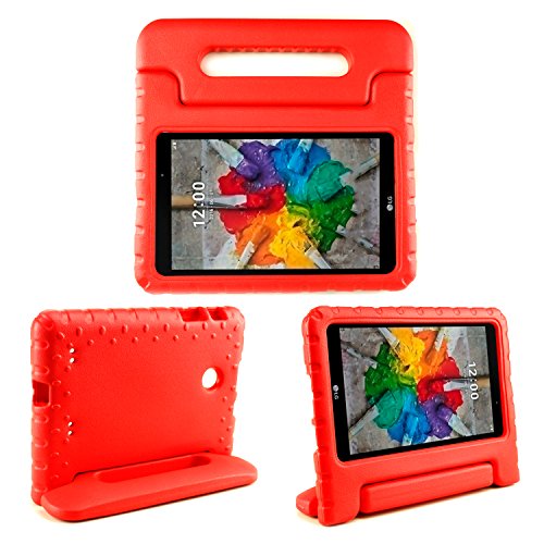 0633841648454 - BOLETE CASE FOR LG G PAD 7.0 - KIDS FRIENDLY ULTRA LIGHT WEIGHT SHOCK PROOF SUPER PROTECTIVE COVER HANDLE STAND CASE FOR LG G PAD , RED