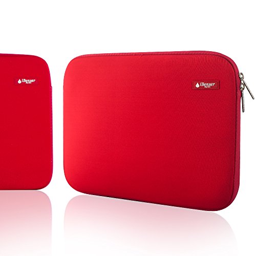 0633841659665 - IBENZER - DELUXE LAPTOP SLEEVE BAG COVER CASE FOR ALL 13-INCH LAPTOP COMPUTERS - MACBOOK PRO 13'' / MACBOOK AIR 13''/ MACBOOK PRO RETINA DISPLAY 13'' (RED BH-MP13RD)