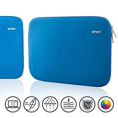 0633841659733 - IBENZER - DELUXE LAPTOP SLEEVE BAG COVER CASE FOR ALL 13-INCH LAPTOP COMPUTERS - MACBOOK PRO 13'' / MACBOOK AIR 13''/ MACBOOK PRO RETINA DISPLAY 13'' (ROYAL BLUE BH-MP13RBL)