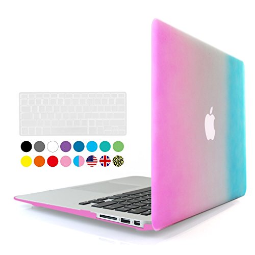 0633841661088 - IBENZER - 2 IN 1 SOFT-TOUCH PLASTIC HARD CASE COVER & KEYBOARD COVER FOR 11 INCHES MACBOOK AIR 11.6'' (MODEL: A1370 / A1465), RAINBOW MMA11RB+1