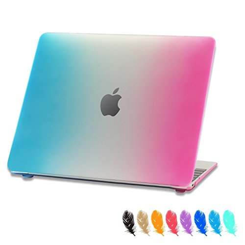 0633841661231 - IBENZER - SOFT-TOUCH PLASTIC HARD CASE COVER FOR APPLE THE NEW MACBOOK 12'' INCH RETINA DISPLAY LAPTOP COMPUTER 2015 RELEASE A1534 RAINBOW MM12RB