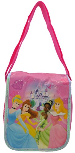 0633841974188 - DISNEY PRINCESS PINK INSULATED LUNCH BAG, CINDERELLA, TIANA, BELLE, AND SLEEPING BEAUTY
