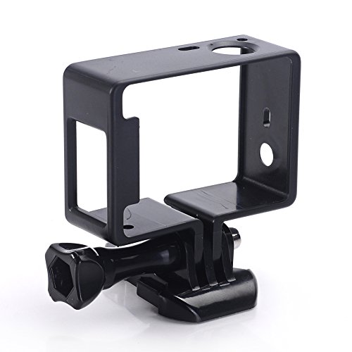 0633954332424 - BLACK FRAME CLEAR VIEW PROTECTIVE SKELETON HOUSING CASE SHELL WITH LENS FOR GOPRO HERO 3+ HERO 4