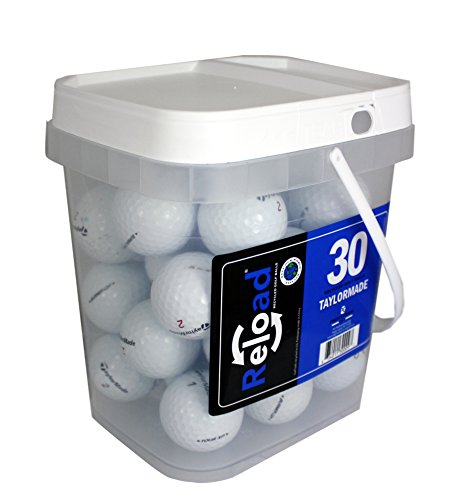 0634011300042 - RELOAD RECYCLED GOLF BALLS TAYLOR MADE 30 BALL BUCKET