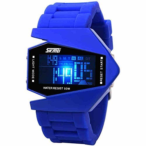 0634182999090 - MILITARY COOL LED DISPLAY WATCHES SPORT WATER-PROOF STEALTH FIGHTER STYLE WRIST