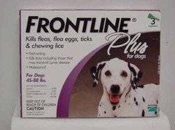 0634252076263 - FRONTLINE DFRLGPLUS 3-PACK 45 TO 88-POUND PLUS DOGS FLEA AND TICK TREATMENT, LARGE, PURPLE