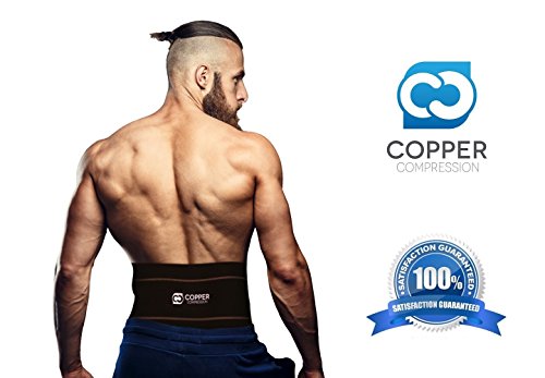 Copper Compression Lower Back Lumbar Support Recovery Brace for Pain -  Guaranteed to Relieve Pain and Soreness - Great for All Activities! (Waist  28