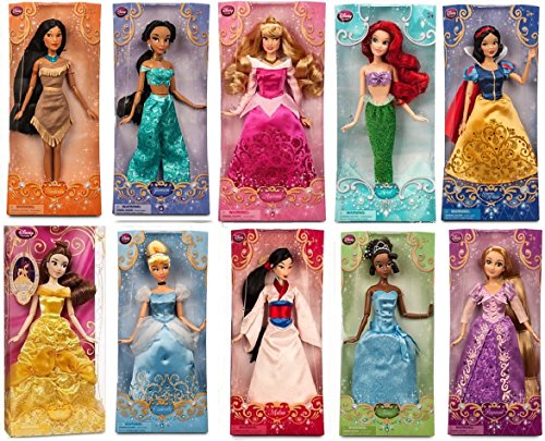0634337400303 - DISNEY STORE DISNEY PRINCESS 12 DOLL COLLECTION HOLIDAY GIFT SET FEATURING ALL