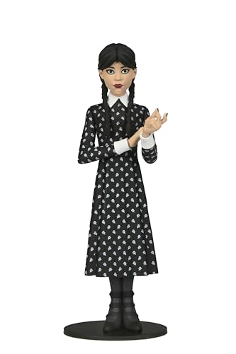 0634482424100 - NECA COLLECTIBLE WEDNESDAY SERIES 6” SCALE TOONY TERRORS FIGURE - WEDNESDAY ADDAMS IN CLASSIC DRESS
