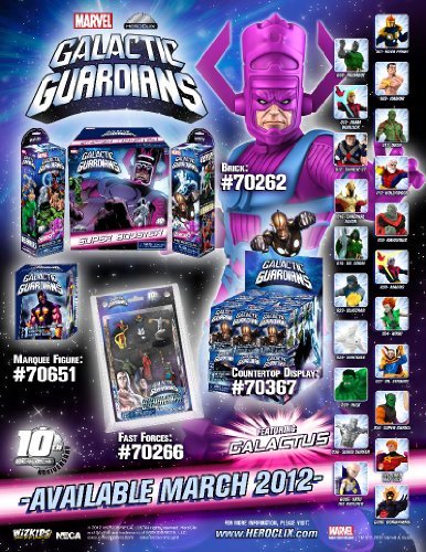 0634482702666 - MARVEL HEROCLIX GALACTIC GUARDIANS FAST FORCES DELUXE STARTER GAME INCLUDES 6 FIGURES