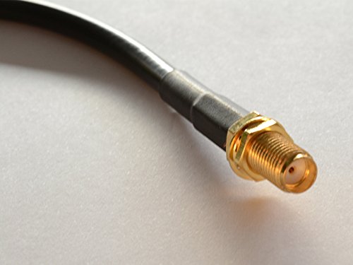 0634534535181 - YAESU HANDHELD TO PL259 CABLE- SMA FEMALE PLUG TO UHF FEMALE COAXIAL JUMPER CONNECTS TO UHF MOBILE AND BASE ANTENNAS - 1 FT(0.3 METER) RG58 COAX SO-239 TO SMA