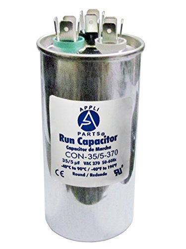 0634654812612 - DUAL RUN CAPACITOR 35+5 MFD UF 370 VOLT ROUND CAN - UL CERTIFIED