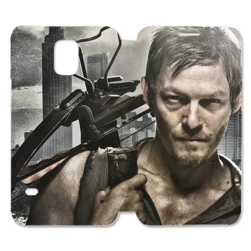 6347003690628 - WALKING DEAD DARYL AND RICK COOL DESIGN SAMSUNG GALAXY S5 HARD CASE TPU FLIP CASE AND HIGH GRADE PU LEATHER COVER