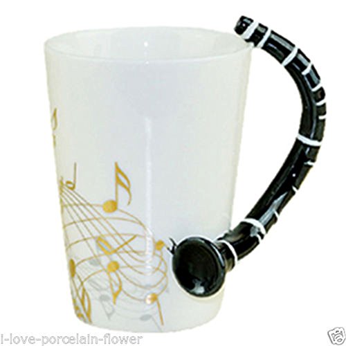 6347619862815 - GENERIC MUSIC INSTRUMENT VIOLIN GUITAR TRUMPET CLARINET TEA COFFEE CUP MUG CUPS GIFT MUSIC MUG 16