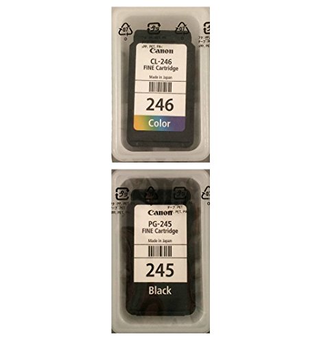 0634972184224 - CANON 245246 BULK PACKAGING BLACK AND COLOR INK CARTRIDGES FOR CANON MG2520, MG2920 AND MG2420 INK - 2 PIECE