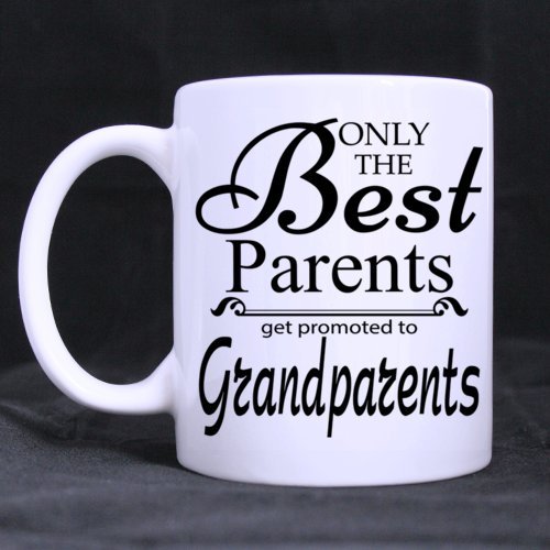 6350004178217 - SWEET ONLY THE BEST PARENTS GET PROMOTED GRANDPARENTS CERAMIC COFFEE MUG TEA CUP 11 OUNCE GOOD GIFT FOR BIRTHDAY CHRISTMAS NEW YEAR