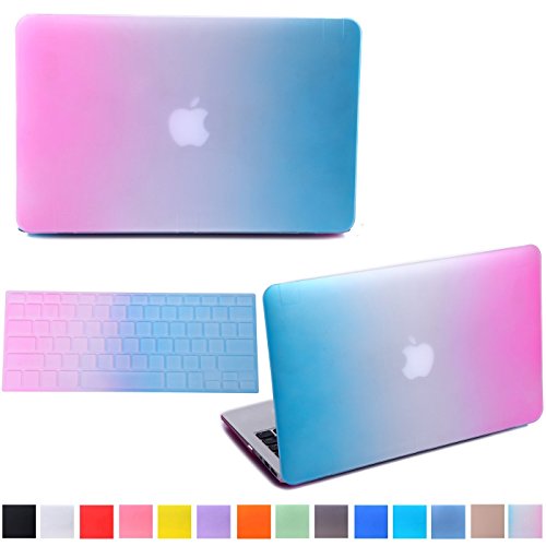 0635026242907 - MACBOOK AIR 13 CASE,2 IN 1 NEW MACBOOK (APRIL 2015 RELEASE) MULTI COLORS FROSTED MATTE RUBBER COATED SOFT-TOUCH PLASTIC HARD CASE COVER AND KEYBOARD COVER FOR MACBOOK AIR 13 INCH - FITS MODEL A1369 / A1466 （RAINBOW)