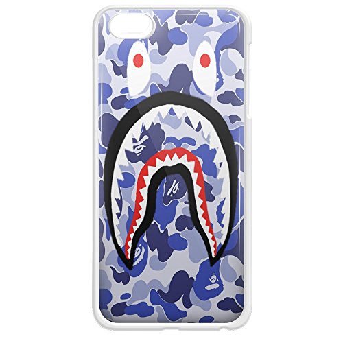 0635146243303 - BAPE SHARK BATHING APE BLUE FOR IPHONE CASE AND SAMSUNG GALAXY CASE (IPHONE 6/6S WHITE)