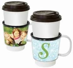0635341322025 - PLASTIC PHOTO FRAME COFFEE SLEEVE WITH HANDLE - ONE COUNT