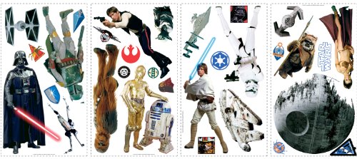 0635341527864 - ROOMMATES RMK1586SCS STAR WARS CLASSIC PEEL AND STICK WALL DECALS