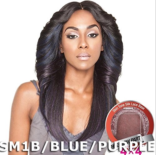 0635409538368 - ISIS BROWN SUGAR HUMAN HAIR BLEND SILK LACE WIG - BS602 (4X4 LACE) (1 - JET...