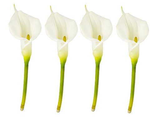 0635409927179 - DARICE FLORAL ACCESSORIES AND DECORATIONS- WHITE CALLA LILY (PACK OF 4)