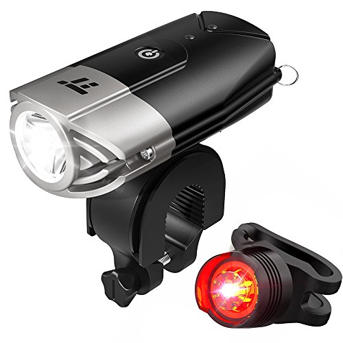 0635414206207 - LED BIKE LIGHTS FRONT AND BACK, TAOTRONICS USB RECHARGEABLE BIKE LIGHT SET, 700 LUMENS SUPER BRIGHT BICYCLE LIGHTS, BIKE HEADLIGHT, IP65 WATERPROOF, FREE TAIL LIGHT AND HELMET MOUNT INCLUDE