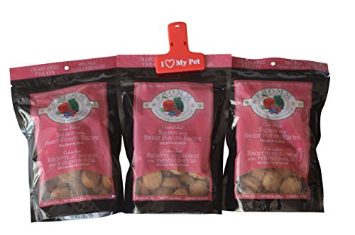 0635648100845 - FROMM FOUR-STAR NUTRITIONALS OVEN-BAKED GRAIN-FREE DOG TREATS 3 PACK BUNDLE-SALMON WITH SWEET POTATO RECIPE