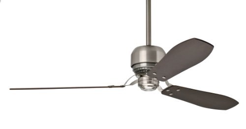 0635963272159 - CASABLANCA 59504 TRIBECA 60-INCH 3-BLADE CEILING FAN WITH REVERSIBLE WALNUT/BURNT WALNUT BLADES AND INCLUDED REMOTE, BRUSHED NICKEL