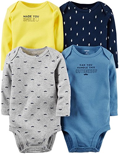 0635963788711 - CARTER'S BABY BOYS MULTI-PACK BODYSUITS 126G338, ASSORTED, 12 MONTHS