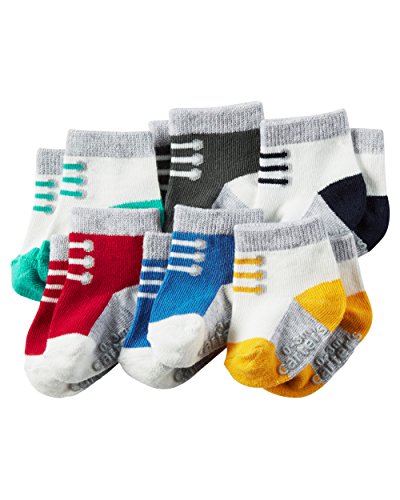 0635963796051 - CARTER'S BABY-BOYS SOCKS, LACES, 3-12 MONTHS (PACK OF 6)