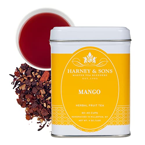 0636046002045 - HARNEY & SONS MANGO FRUIT TEA| 4 OUNCE LOOSE HERBAL MANGO FRUIT TEA