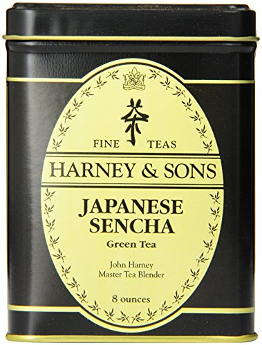 0636046008191 - HARNEY & SONS LOOSE LEAF GREEN TEA, JAPANESE SENCHA, 8 OUNCE