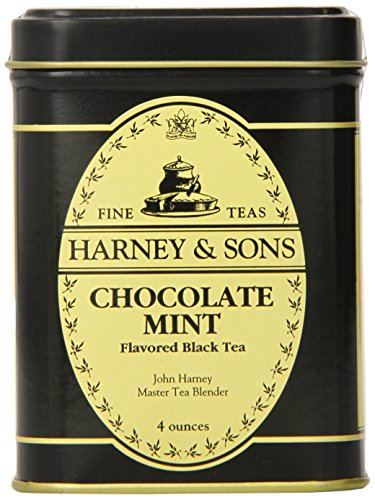 0636046009396 - HARNEY & SONS LOOSE LEAF BLACK TEA, CHOCOLATE MINT, 4 OUNCE