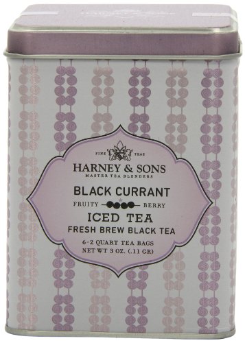 0636046212093 - HARNEY & SONS BLACK ICED TEA, BLACK CURRANT, 6 TEA BAGS