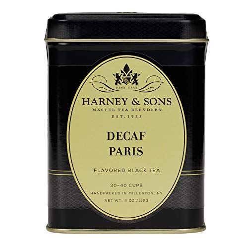 0636046445736 - HARNEY & SONS DECAF PARIS, 4 OZ LOOSE LEAF BLACK TEA W/ FRUIT AND CARAMEL FLAVORS