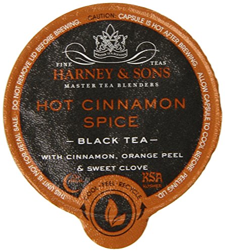 0636046680038 - HARNEY AND SONS HOT CINNAMON SPICE TEA CAPSULES, 24 COUNT