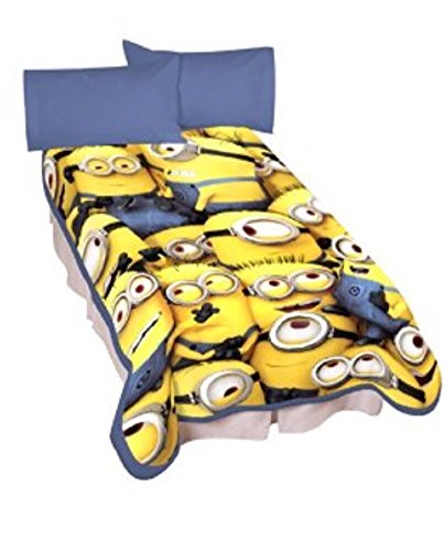 0636123309784 - DESPICABLE ME MINIONS TWIN / FULL PLUSH BED BLANKET - 62 X 90