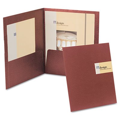 0636123683242 - YOURSTYLE CUSTOM CARD FOLIO PRESENTATION FOLDER, LETTER SIZE, BURGUNDY, 4/PACK, SOLD AS 1 PACKAGE, 4 EACH PER PACKAGE