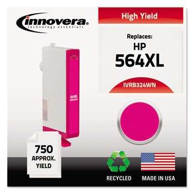 0636123817180 - REMANUFACTURED HIGH-YIELD CB324WN (564XL) INK, 750 PAGE-YIELD, MAGENTA, SOLD AS 1 EACH