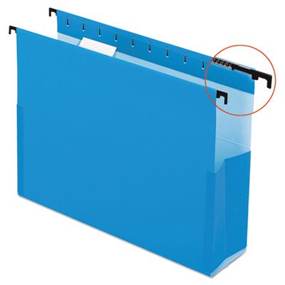 0636123897656 - SUREHOOK REINFORCED HANGING BOX FILES, 2 EXP WITH SIDES, LETTER, BLUE, 25/BOX, SOLD AS 25 EACH
