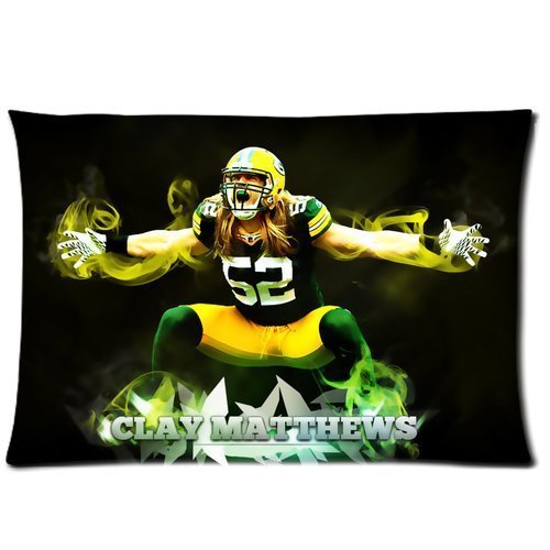 6361679242820 - ANGEL PERSONALIZED PILLOW CASES POPULAR GREEN BAY PACKERS PATTERN PILLOWCASE STANDARD SIZE PATTERN 20X30 INCH TWIN SIDES PRINT CUSTOM PILLOWSLIP PILLOWCASE COVER ZEN-2918